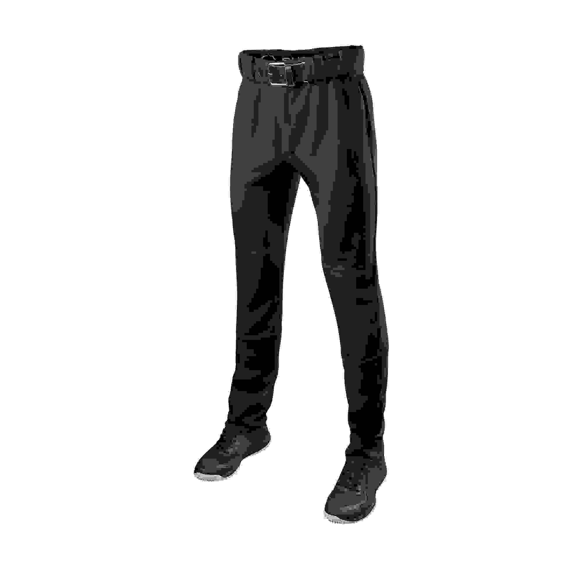 EvoShield Youth Driven Open Bottom Black Baseball Pants